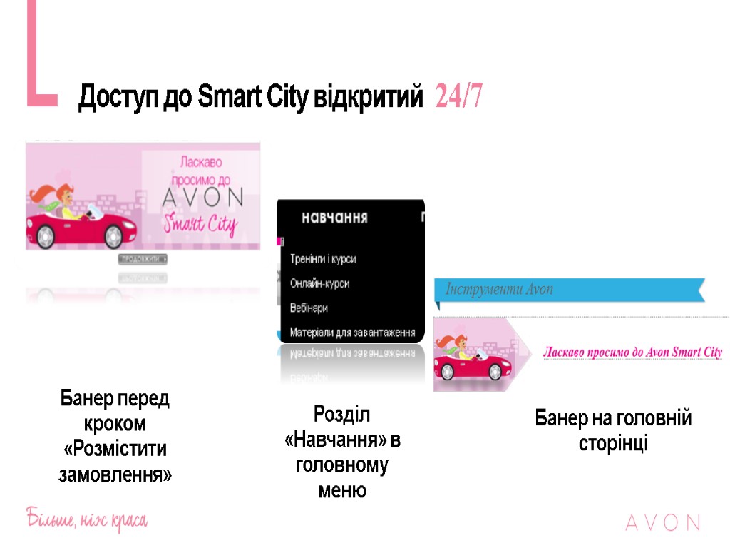 Доступ до Smart City відкритий 24/7 Банер перед кроком «Розмістити замовлення» Банер на головній